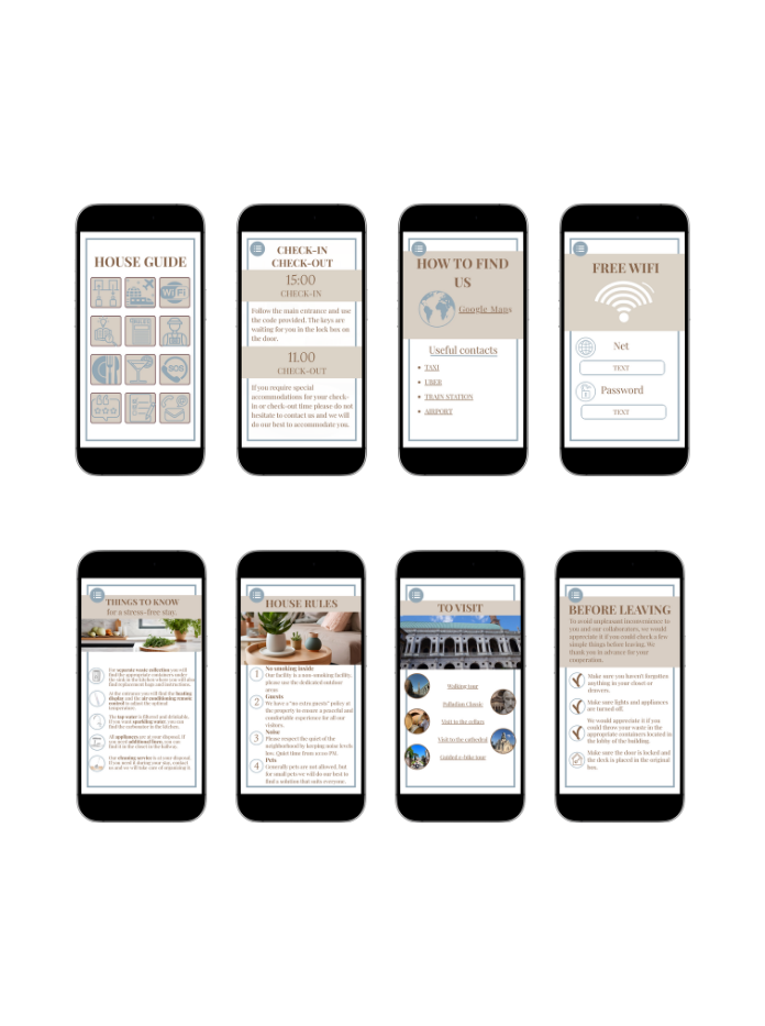 Digital welcome book for short-term rental hosts - AQ Digital