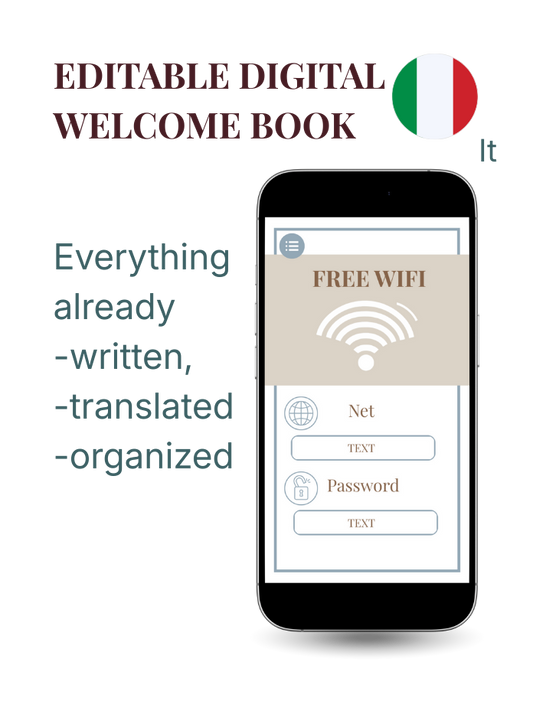 WELCOME BOOK ITALIAN
